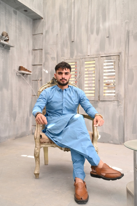 Al-Noor Classic Sky Blue Premium Cotton