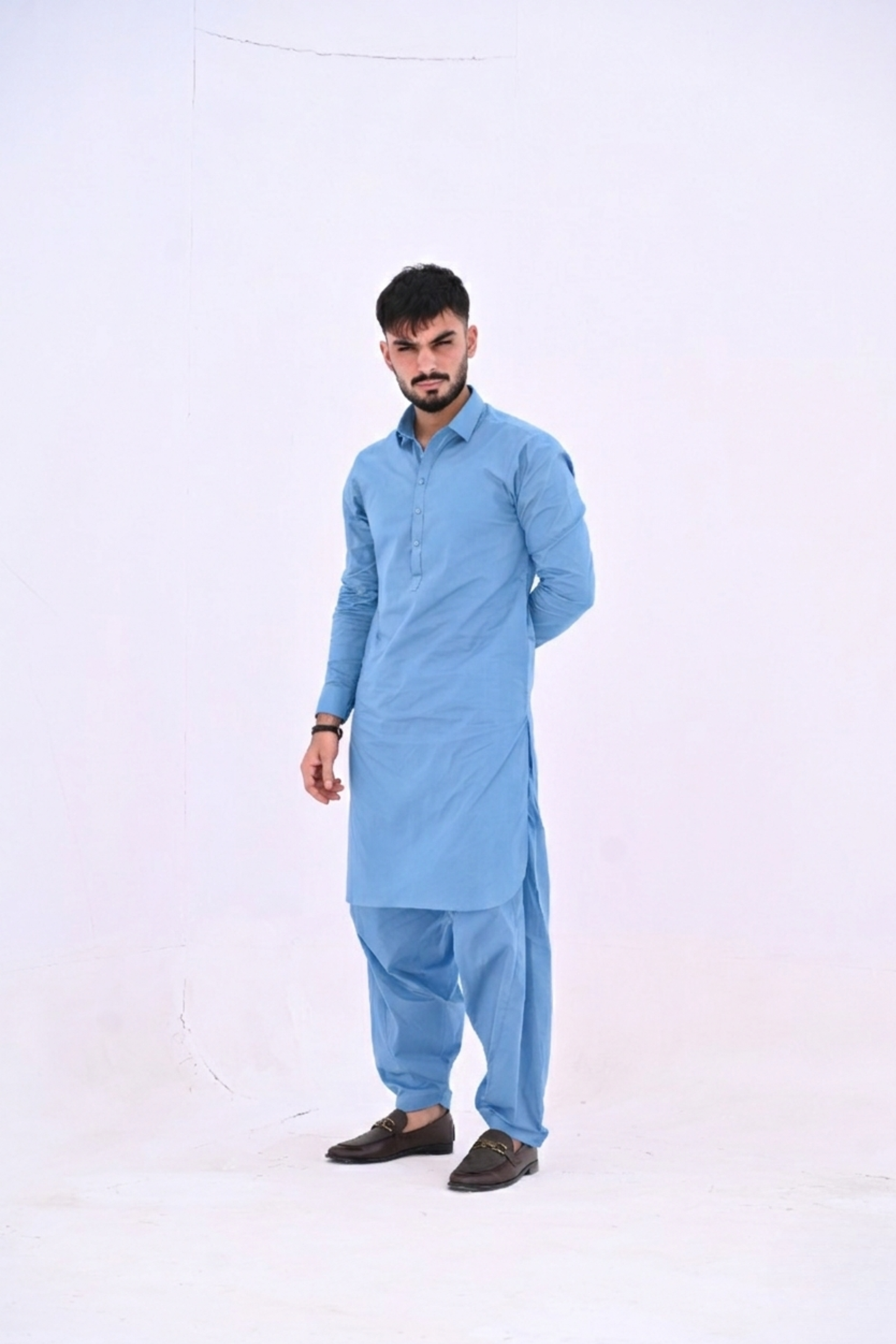 Al-Noor Classic Sky Blue Premium Cotton