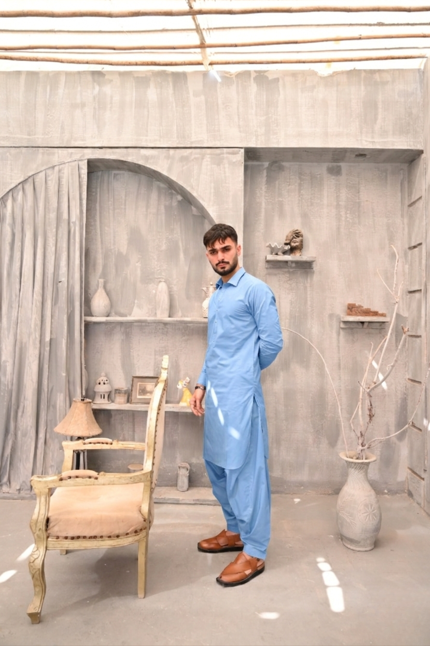 Al-Noor Classic Sky Blue Premium Cotton